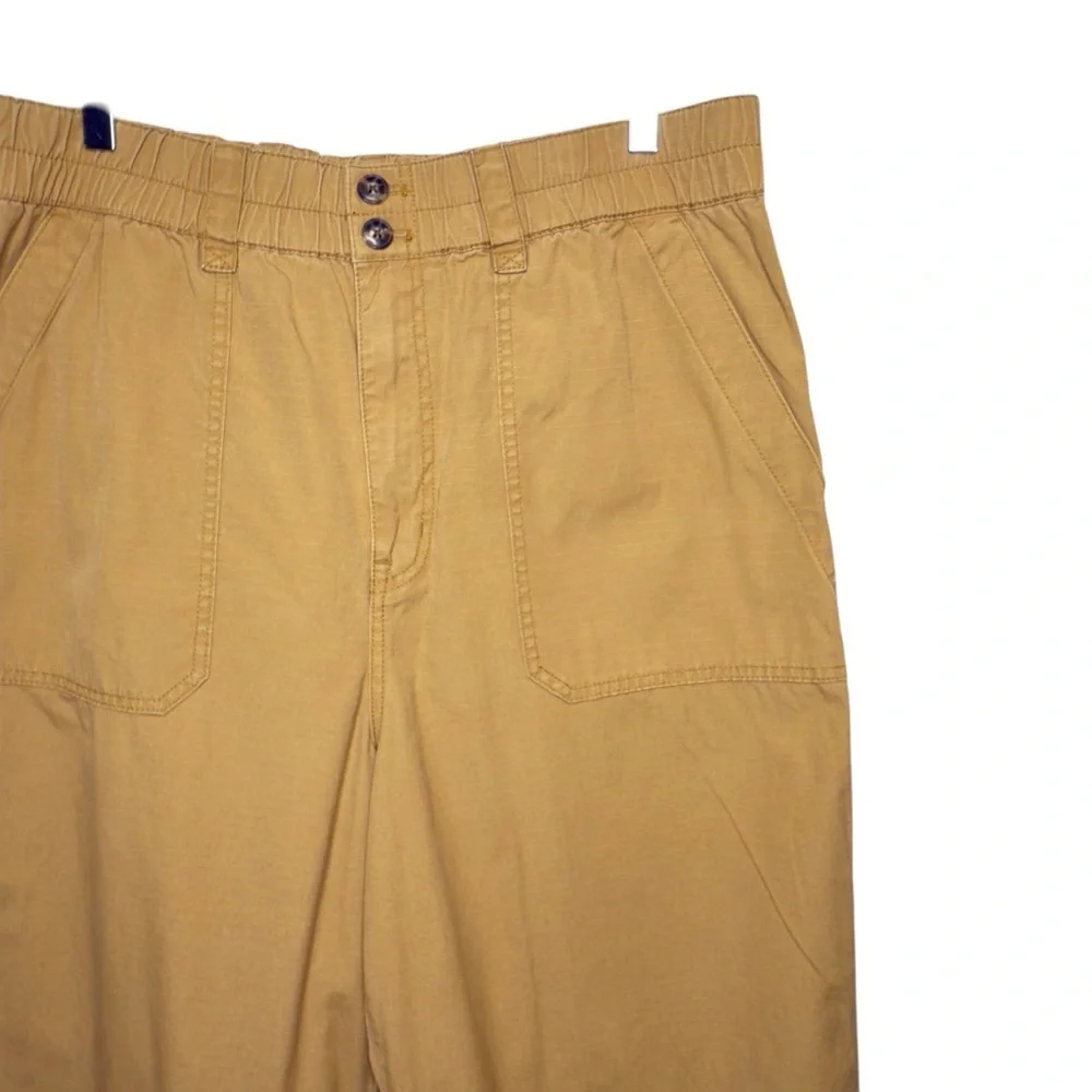 Madewell High Rise Utility Straight Relaxed Pants Cotton Ripstop Sz XL